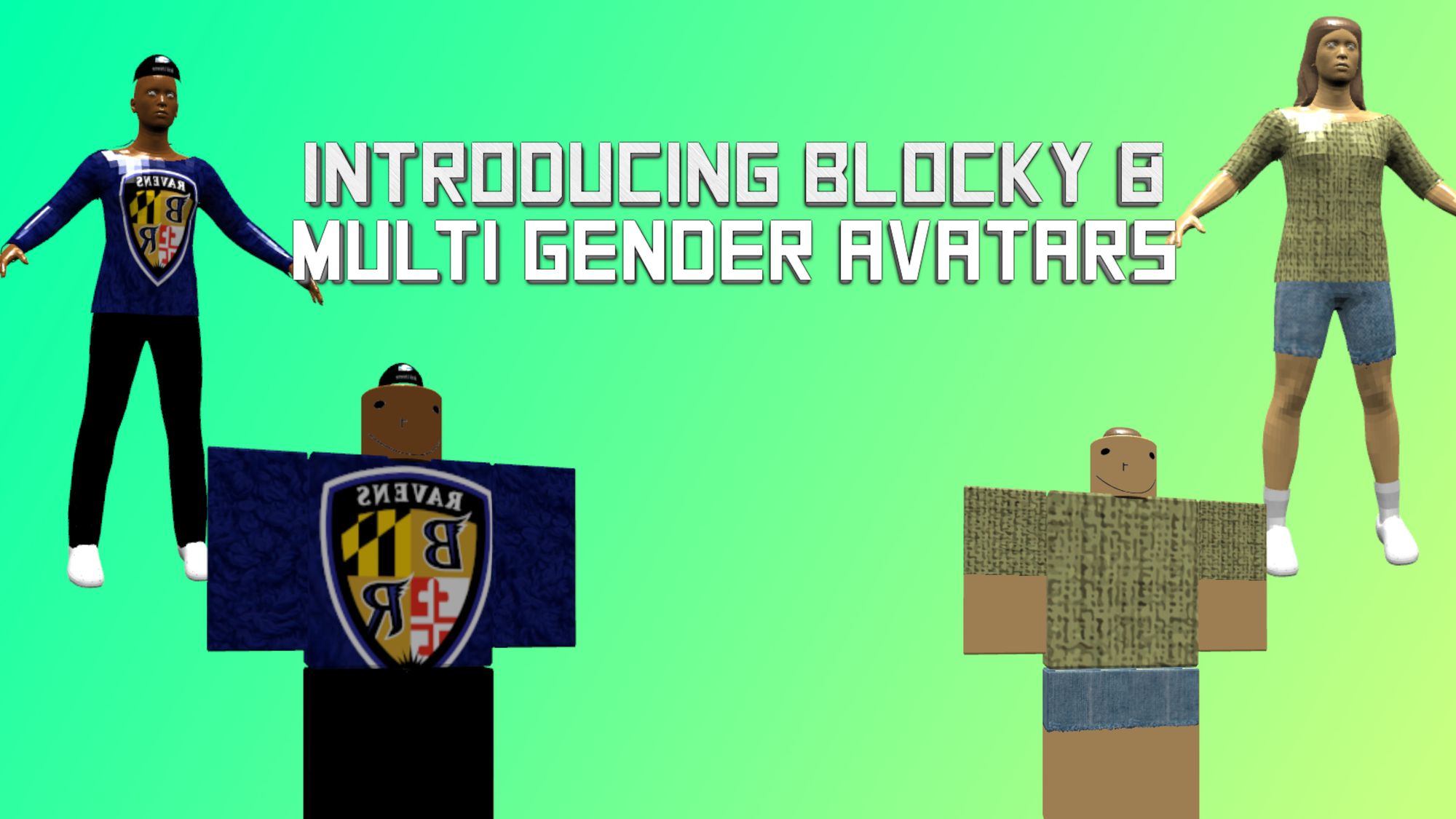 Introducing Blocky & Multi Gender Avatar